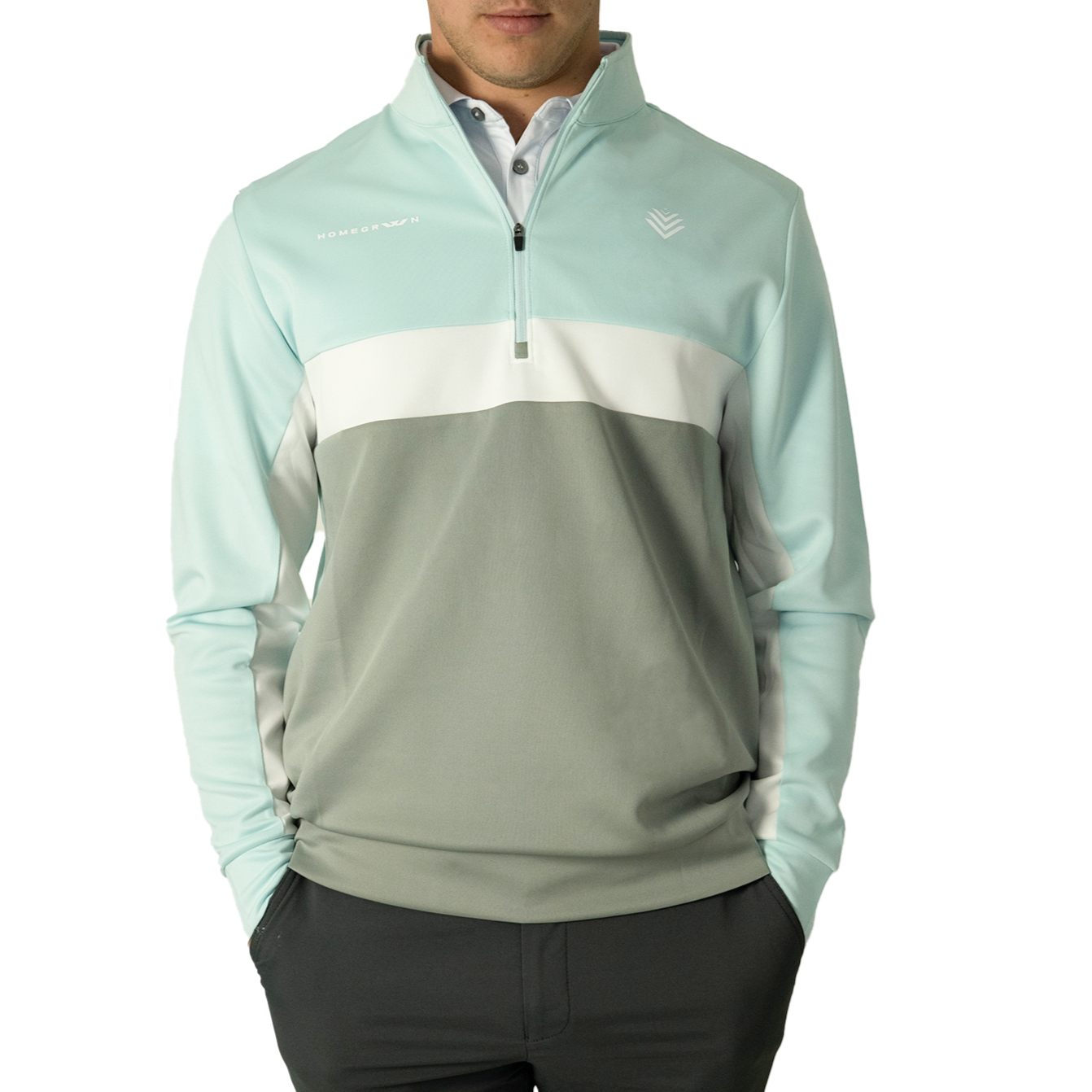 Blue Whisper Signature Quarter Zip